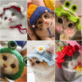 Load image into Gallery viewer, Cute Refined Cat Hat Elastic Autumn Winter Pet Hat Puppy Kittens Knitted Hat Party Photo Shoot Props Decoration Cat Accessories