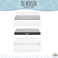 Load image into Gallery viewer, Winston Small Elevated Wooden Pet Bed with Plush Mattress, White