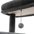 Load image into Gallery viewer, 56" Cat Tree for Indoor Cats Cat Condos for Adult Cats with Padded Plush Perch and Cozy Basket Cat Tower for Large Cats , Gray