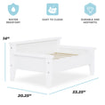 Load image into Gallery viewer, Winston Small Elevated Wooden Pet Bed with Plush Mattress, White