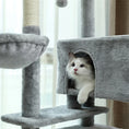 Load image into Gallery viewer, 56" Cat Tree for Indoor Cats Cat Condos for Adult Cats with Padded Plush Perch and Cozy Basket Cat Tower for Large Cats , Gray