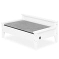 Load image into Gallery viewer, Winston Small Elevated Wooden Pet Bed with Plush Mattress, White