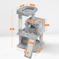 Load image into Gallery viewer, 36In Cat Tree Cat Tower Play House Climber Stand Furniture with Scratching Post, Plush Perch, Dangling Ball, Two Condo and Ramp, Suit for Kittens, Cats and Pet