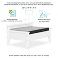 Load image into Gallery viewer, Winston Small Elevated Wooden Pet Bed with Plush Mattress, White
