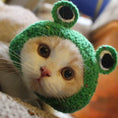 Load image into Gallery viewer, Cute Refined Cat Hat Elastic Autumn Winter Pet Hat Puppy Kittens Knitted Hat Party Photo Shoot Props Decoration Cat Accessories