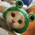 Load image into Gallery viewer, Cute Refined Cat Hat Elastic Autumn Winter Pet Hat Puppy Kittens Knitted Hat Party Photo Shoot Props Decoration Cat Accessories