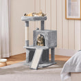 Load image into Gallery viewer, 36In Cat Tree Cat Tower Play House Climber Stand Furniture with Scratching Post, Plush Perch, Dangling Ball, Two Condo and Ramp, Suit for Kittens, Cats and Pet
