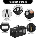 Load image into Gallery viewer, Pet Travel Carrier Soft Sided Portable Bag for Cats, Small Dogs, Kittens or Puppies 17 Lbs Max, Collapsible, Durable, Airline Approved, Travel Friendly (Medium)

