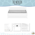 Load image into Gallery viewer, Winston Small Elevated Wooden Pet Bed with Plush Mattress, White
