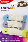 Load image into Gallery viewer, (3 Count) Fish Flop Crinkle Catnip Cat Toys - Multi Color, 3 Count
