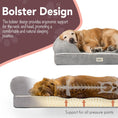 Load image into Gallery viewer, Orthopedic Dog Bed Lounge Sofa Removable Cover 100% Suede Mattress Memory-Foam with Bolster Rim Premium Prestige Edition
